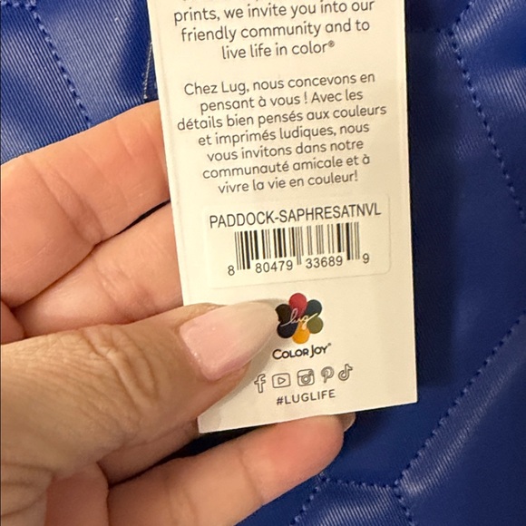 Lug Paddock Sapphire Blue NWT Tote - Picture 2 of 12